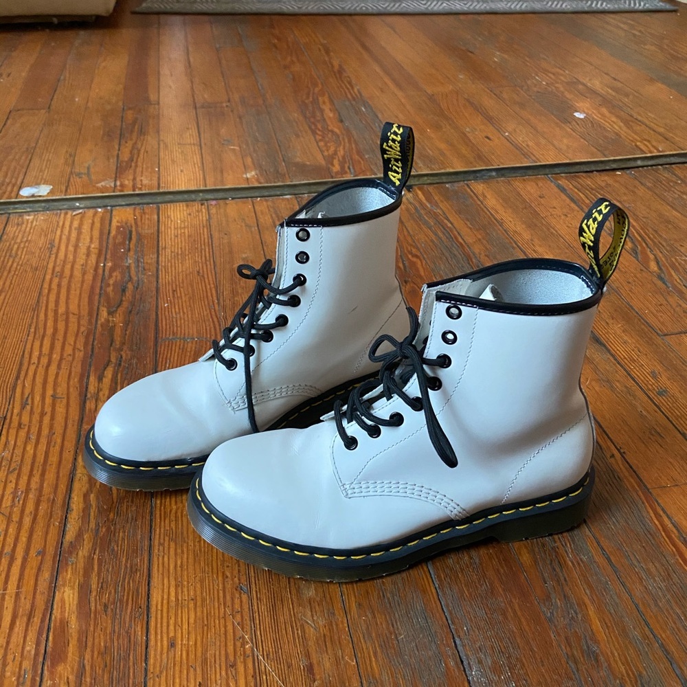 White Dr. Martens (very lightly used)
